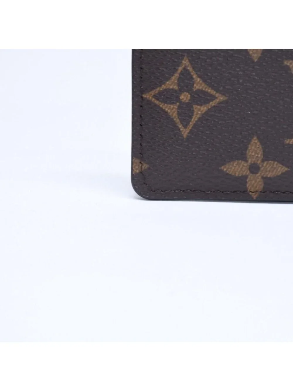 Louis Vuitton Porte Cartes Simple Card Case Monogram Canvas Brown